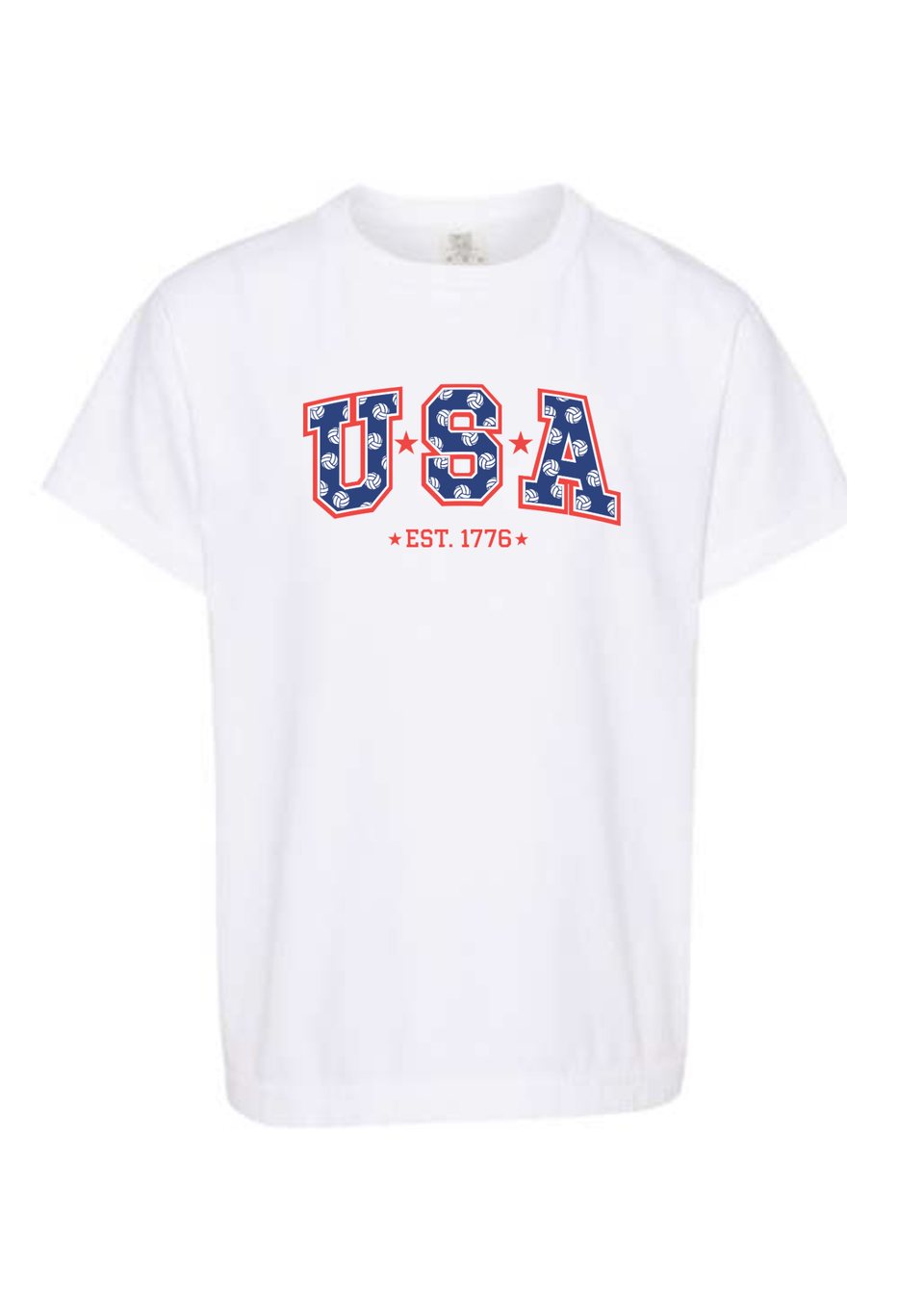 USA Stars 1776 Volleyball Tee